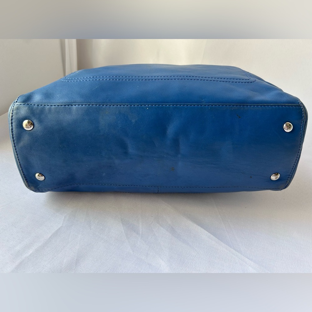 Coach Penelope Blue pebbled Leather Handbag/shoulder bag - Picture 8 of 9
